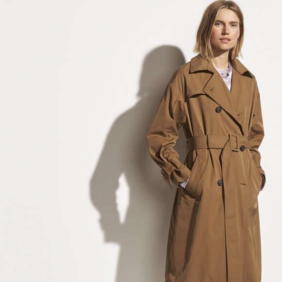 Vince Jackets & Blazers - Vince Belted Trench Coat – Tapenade